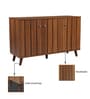 Kibo 12-Pairs Shoe Cabinet In Lyon Walnut Finish