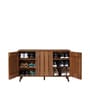 Kibo 12-Pairs Shoe Cabinet In Lyon Walnut Finish