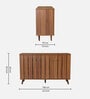 Kibo 12-Pairs Shoe Cabinet In Lyon Walnut Finish