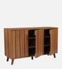 Kibo 12-Pairs Shoe Cabinet In Lyon Walnut Finish