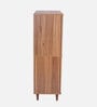 Kibo 18- Pairs 4 Door Shoe Cabinet In Lyon Walnut Finish