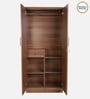 Kibo 2 Door Wardrobe In Lyon Walnut Finish With Drawer