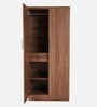 Kibo 2 Door Wardrobe In Lyon Walnut Finish With Drawer