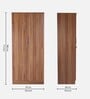 Kibo 2 Door Wardrobe In Lyon Walnut Finish With Drawer