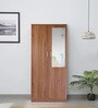 Kibo 2 Door Wardrobe In Lyon Walnut Finish With Mirror & Drawer