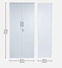 Kibo 2 Door Wardrobe In Off White Finish With Drawer