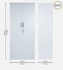 Kibo 2 Door Wardrobe In Off White Finish With Drawer
