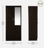 Kibo 2 Door Wardrobe In Wenge Finish With Mirror & Drawer