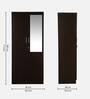 Kibo 2 Door Wardrobe In Wenge Finish With Mirror & Drawer