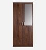 Kibo 2 Door Wardrobe in Columbia Walnut Finish with Mirror & Lock