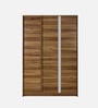 Kibo 3 Door Wardrobe In Lyon Walnut Finish With Drawer& Adjustable Shelves & Mirror
