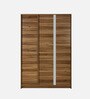 Kibo 3 Door Wardrobe In Lyon Walnut Finish With Drawer& Adjustable Shelves & Mirror