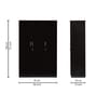 Kibo 3 Door Wardrobe In Wenge Finish With Adjustable Shelves