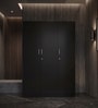 Kibo 3 Door Wardrobe In Wenge Finish With Adjustable Shelves