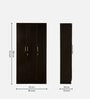 Kibo 3 Door Wardrobe In Wenge Finish With Adjustable Shelves