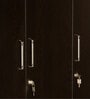 Kibo 3 Door Wardrobe In Wenge Finish With Adjustable Shelves