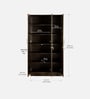 Kibo 3 Door Wardrobe In Wenge Finish With Adjustable Shelves