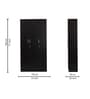 Kibo 3 Door Wardrobe In Wenge Finish With Drawer & Adjustable Shelves