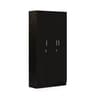Kibo 3 Door Wardrobe In Wenge Finish With Drawer & Adjustable Shelves