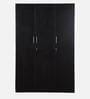 Kibo 3 Door Wardrobe In Wenge Finish With Drawer & Adjustable Shelves