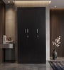 Kibo 3 Door Wardrobe In Wenge Finish With Drawer & Adjustable Shelves