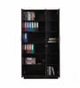 Kibo 3 Door Wardrobe In Wenge Finish With Drawer & Adjustable Shelves