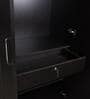 Kibo 3 Door Wardrobe In Wenge Finish With Drawer& Adjustable Shelves & Mirror