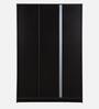 Kibo 3 Door Wardrobe In Wenge Finish With Drawer& Adjustable Shelves & Mirror