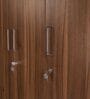Kibo 3 Door Wardrobe With Adjustable Shelf In Lyon Walnut Finish