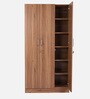 Kibo 3 Door Wardrobe With Adjustable Shelf In Lyon Walnut Finish