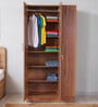 Kibo 3 Door Wardrobe With Adjustable Shelf In Lyon Walnut Finish