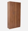 Kibo 3 Door Wardrobe With Adjustable Shelf In Lyon Walnut Finish