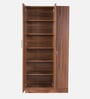 Kibo 3 Door Wardrobe With Adjustable Shelf In Lyon Walnut Finish