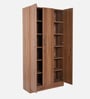 Kibo 3 Door Wardrobe With Adjustable Shelf In Lyon Walnut Finish