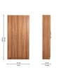 Kibo 3 Door Wardrobe With Adjustable Shelf In Lyon Walnut Finish