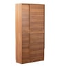 Kibo 3 Door Wardrobe With Adjustable Shelf In Lyon Walnut Finish
