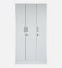 Kibo 3 Door Wardrobe With Adjustable Shelf In Off White Finish