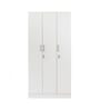 Kibo 3 Door Wardrobe With Adjustable Shelf In Off White Finish