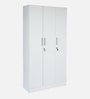 Kibo 3 Door Wardrobe With Adjustable Shelf In Off White Finish