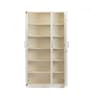 Kibo 3 Door Wardrobe With Adjustable Shelf In Off White Finish
