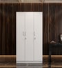 Kibo 3 Door Wardrobe With Adjustable Shelf In Off White Finish