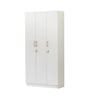 Kibo 3 Door Wardrobe With Adjustable Shelf In Off White Finish