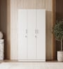 Kibo 3 Door Wardrobe With Adjustable Shelf In Off White Finish