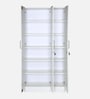 Kibo 3 Door Wardrobe With Adjustable Shelf In Off White Finish