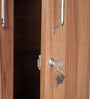 Kibo 4 Door Wardrobe In Lyon Walnut Finish With Adjustable Shelf & Drawer