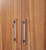 Kibo 4 Door Wardrobe In Lyon Walnut Finish With Mirror & Adjustable Shelf & Drawer