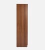 Kibo 4 Door Wardrobe In Lyon Walnut Finish With Mirror & Adjustable Shelf & Drawer