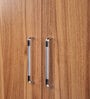 Kibo 4 Door Wardrobe In Lyon Walnut Finish With Mirror & Adjustable Shelf & Drawer