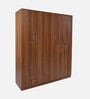Kibo 5 Door Wardrobe In Lyon Walnut Finish With Adjustable Shelf & Drawer