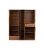 Kibo 5 Door Wardrobe In Lyon Walnut Finish With Adjustable Shelf & Drawer